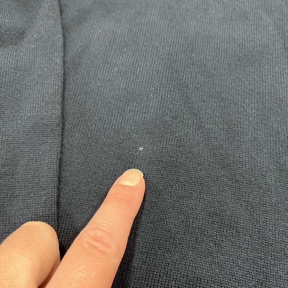 Mens Saks Fifth Avenue V Neck Sweater Navy Size Large - Picture 2 of 5